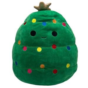 Squishmallow Carole the Christmas Tree Green with Gold Star